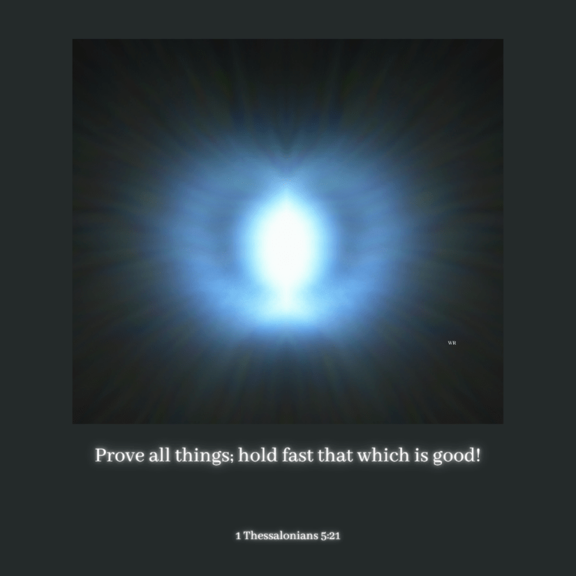 1 Thessalonians 5.21 quote